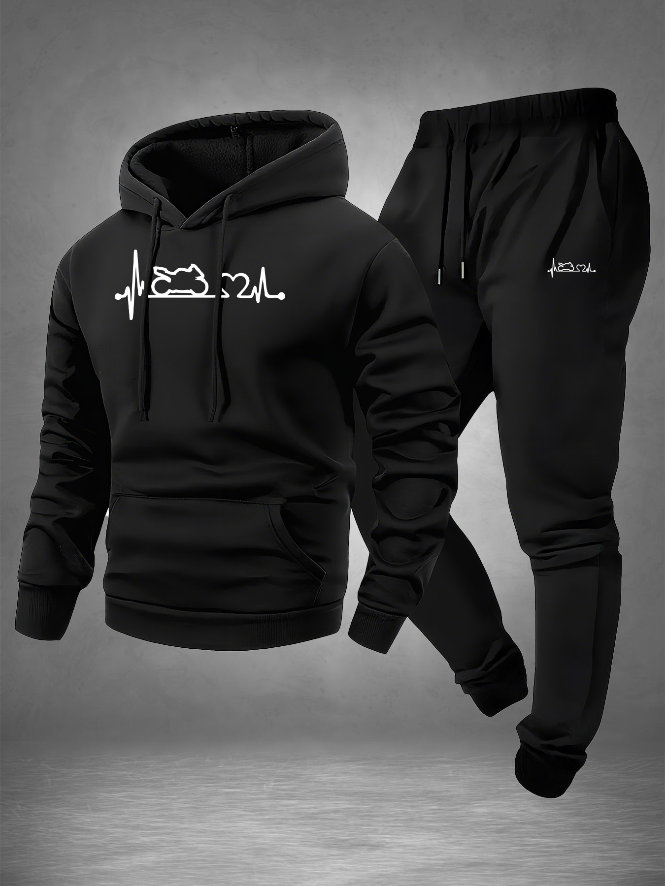 Streetwear Hoodie - Conjunto Deportivo de 2 Piezas para