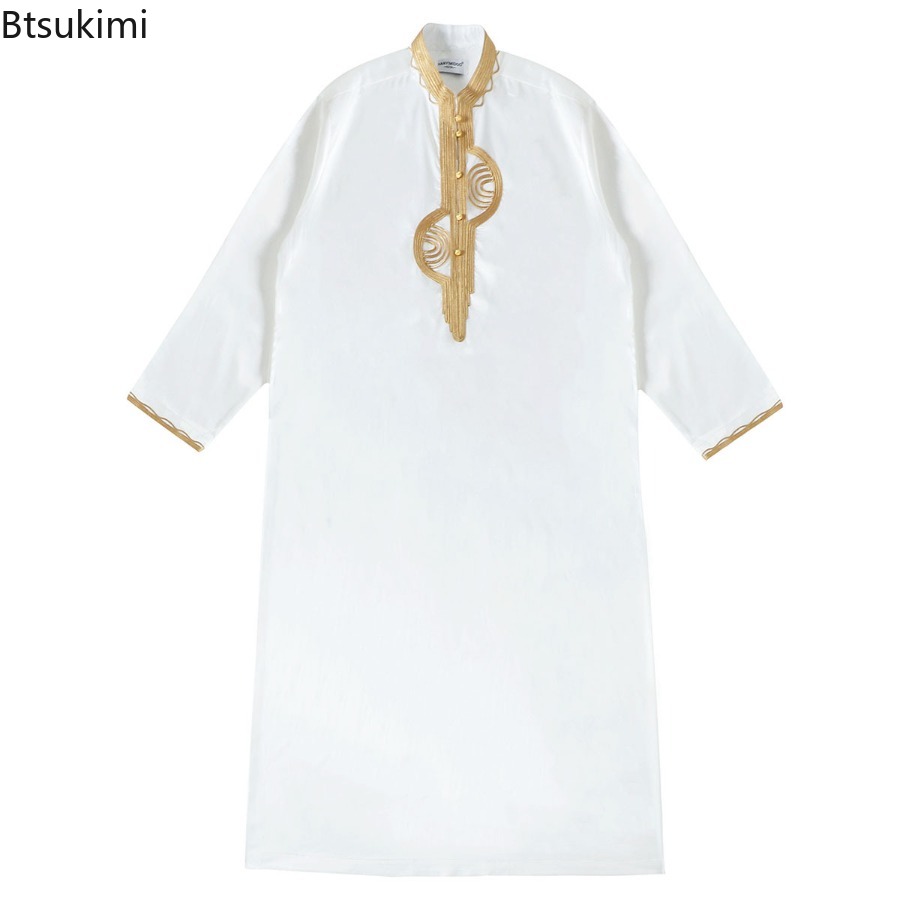 Men'S Fashion Kurta - Ropa Musulmana para Hombre de Medio