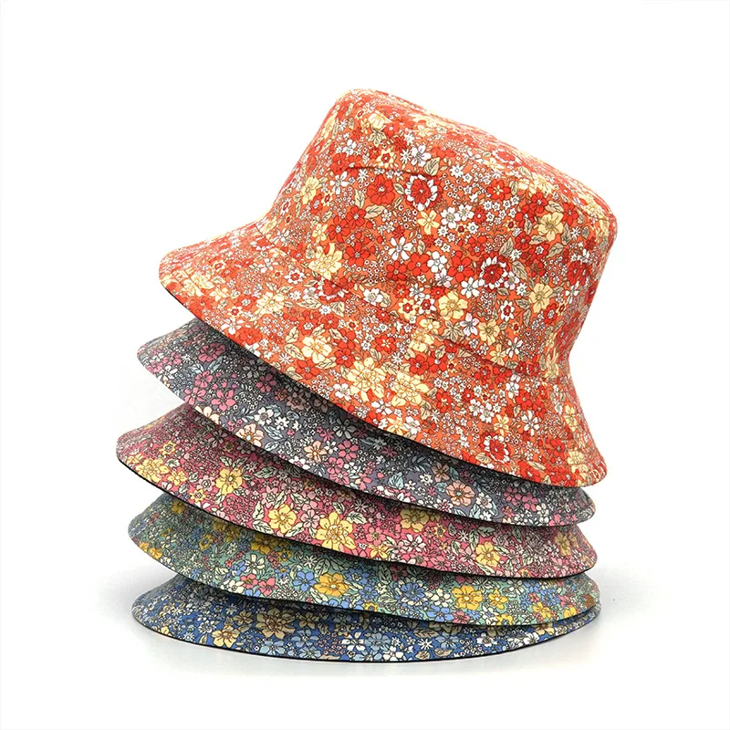 Mens Fashion Bucket Hat - Sombreros de pescador reversibles con estampado