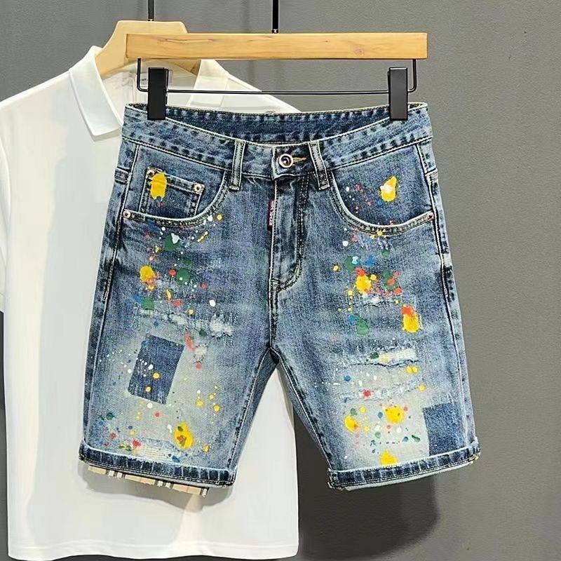 Jeans Pants Fashion Men - Pantalones vaqueros cortos para hombre, pantalones