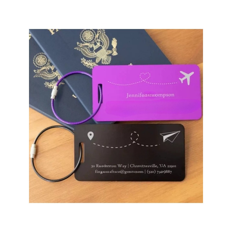 Men'S Fashion Labels - Etiquetas de equipaje de metal personalizadas,