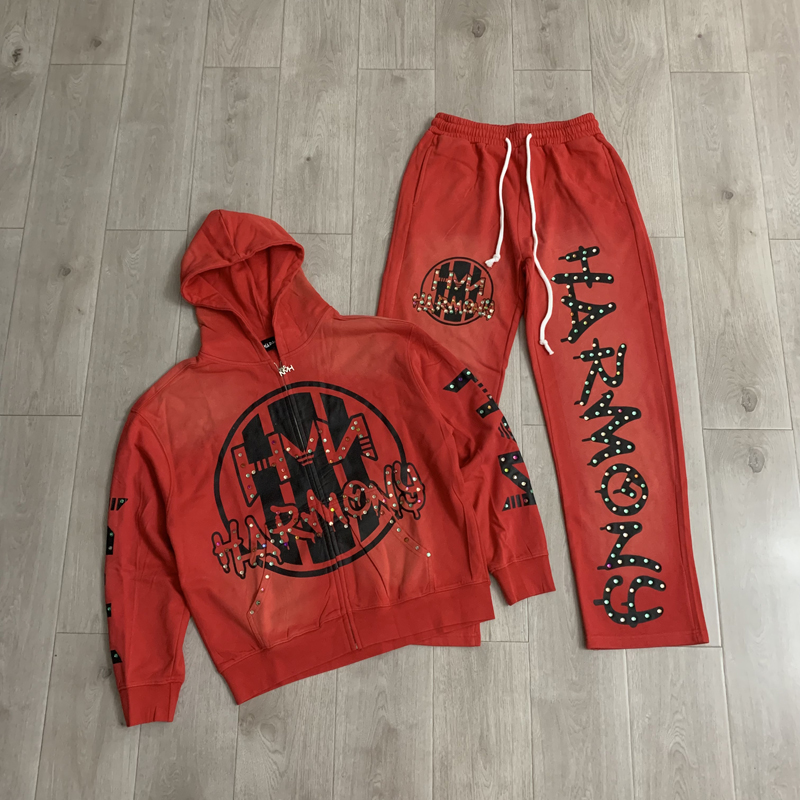 Men'S Fashion Zipper Hoodie - Conjunto de Sudadera con Capucha y