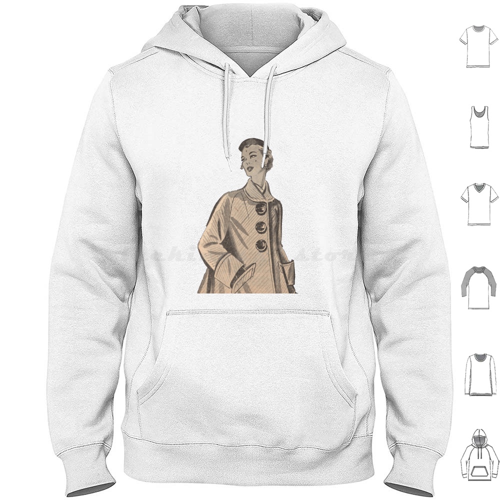 1950S Fashion Men'S - Sudadera con capucha de algodón de