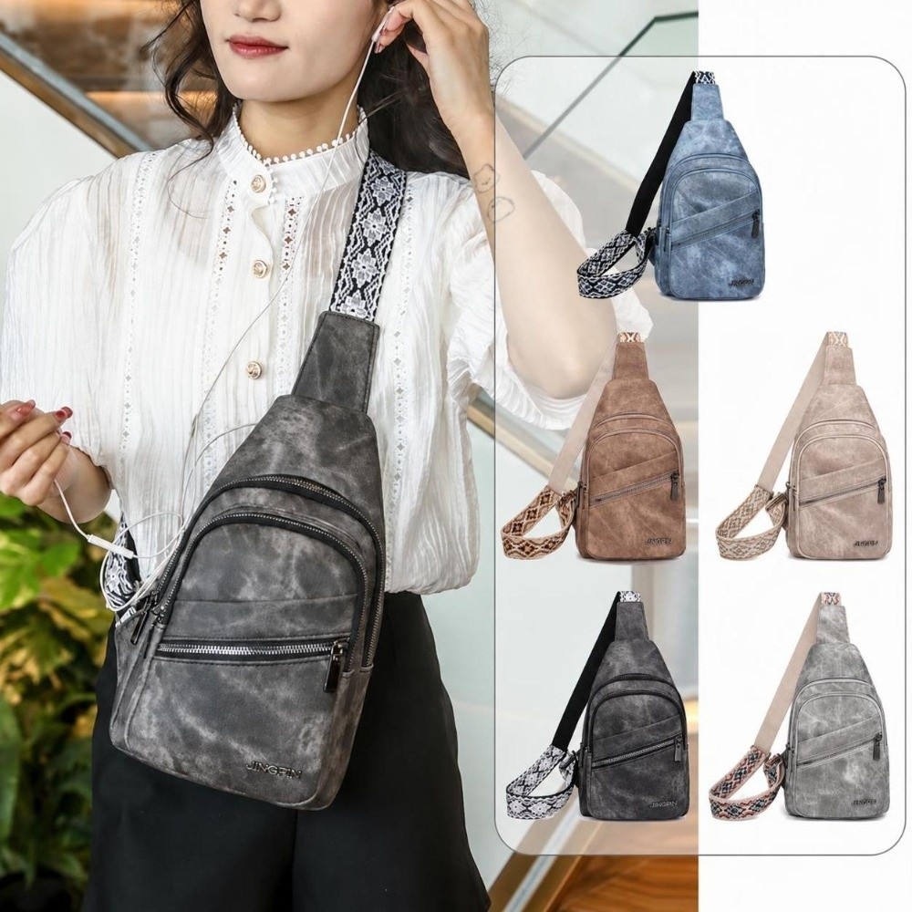Crossbody Bag Men - Bolsos de pecho de cuero PU
