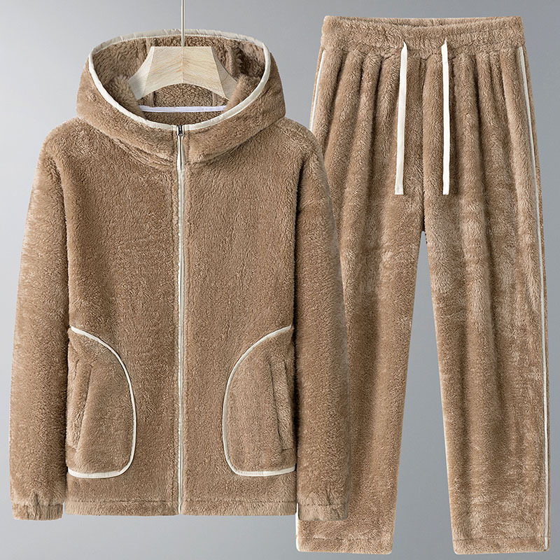 Men'S Fashion Zipper Hoodie - Conjunto de Sudadera con Capucha para