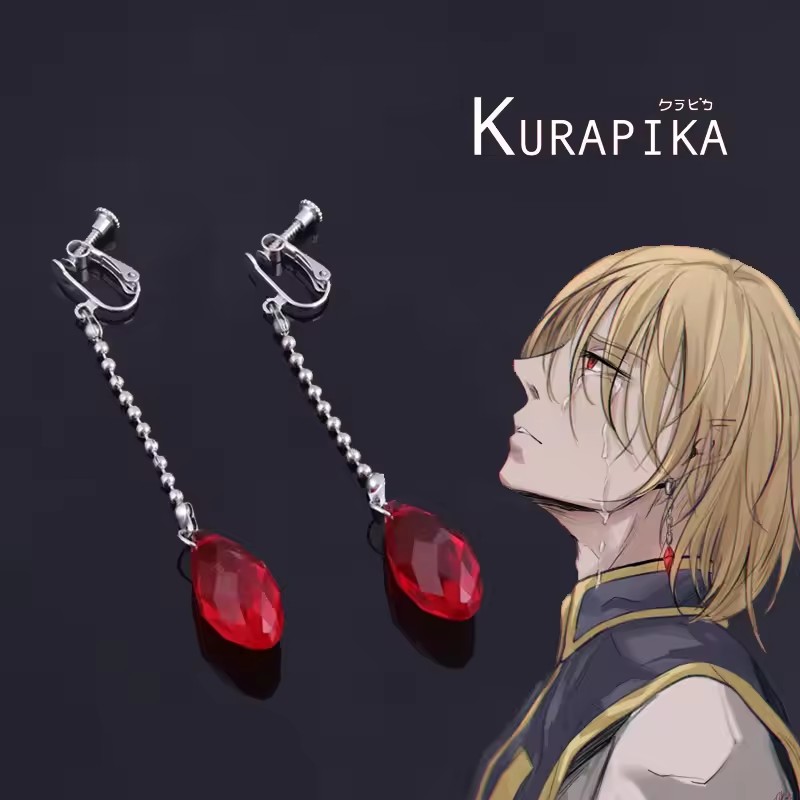Men'S Fashion Kurta - Kurapika Kurta-pendientes colgantes para Cosplay, sin