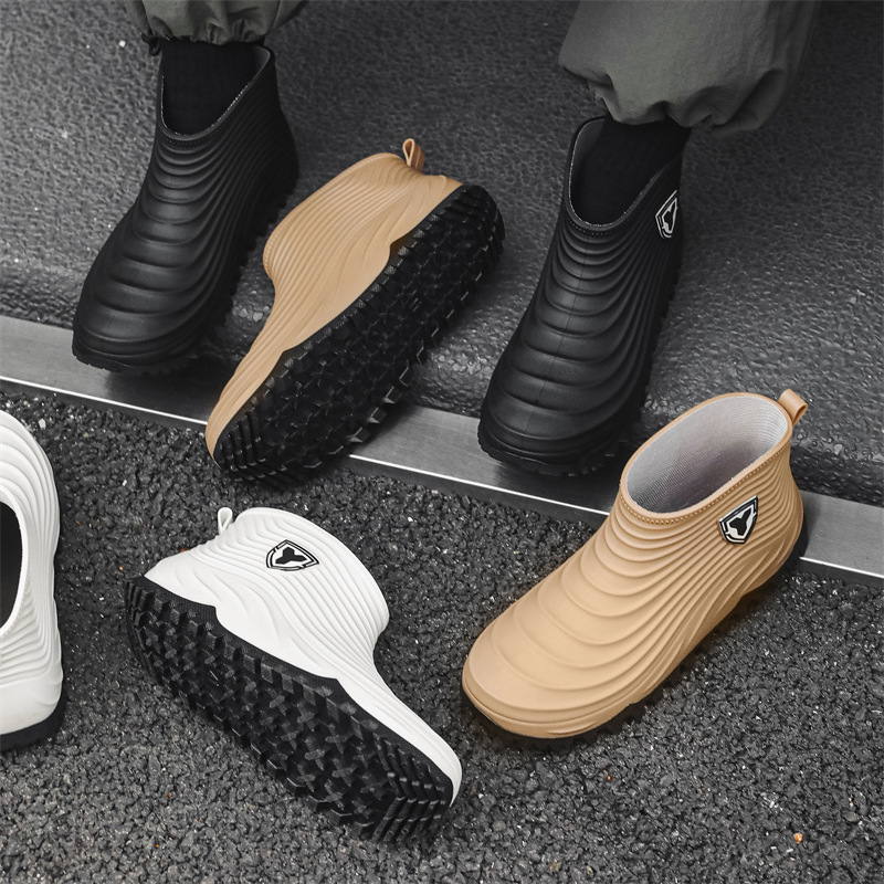 Mens Fashion Zapatos - Zapatos de lluvia para hombre, Botas