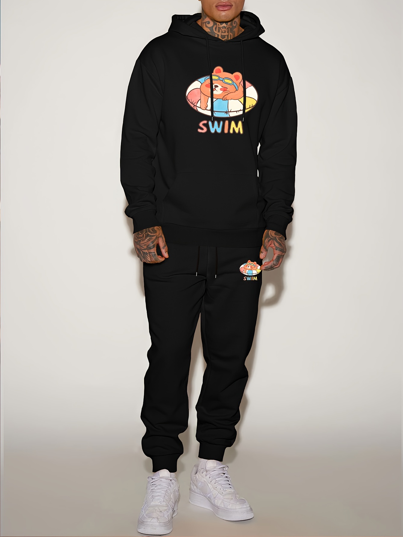 Streetwear Hoodie - Conjunto Deportivo de 2 Piezas para