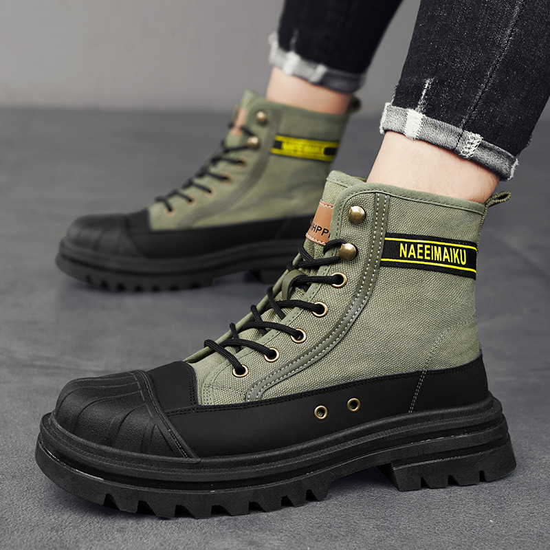 Mens Fashion Zapatos - Botas de lona para Hombre, Zapatos