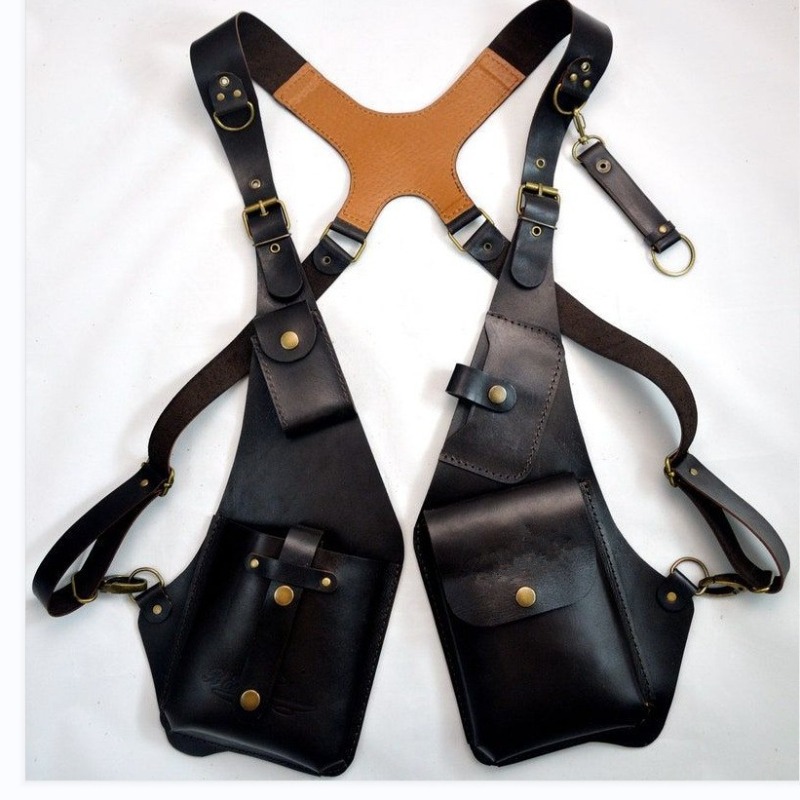 Crossbody Bag Men - Bolso Bandolera de Cuero Estilo Europeo,