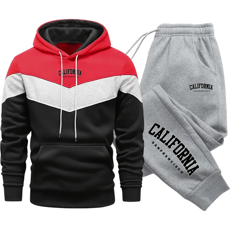 Streetwear Hoodie - Conjunto Deportivo de Moda para Hombre,