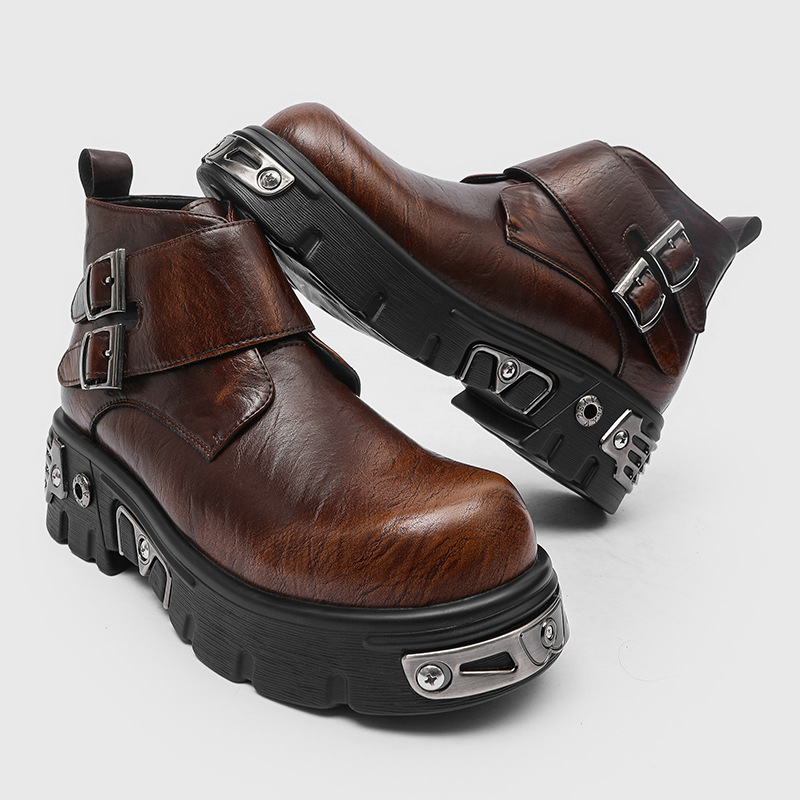 Men'S Fashion For 45 Years Old - Botas de plataforma punk góticas de