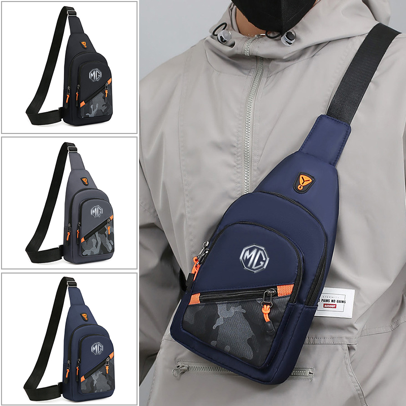 Crossbody Bag Men - Bolso Bandolera de Camuflaje con Logotipo
