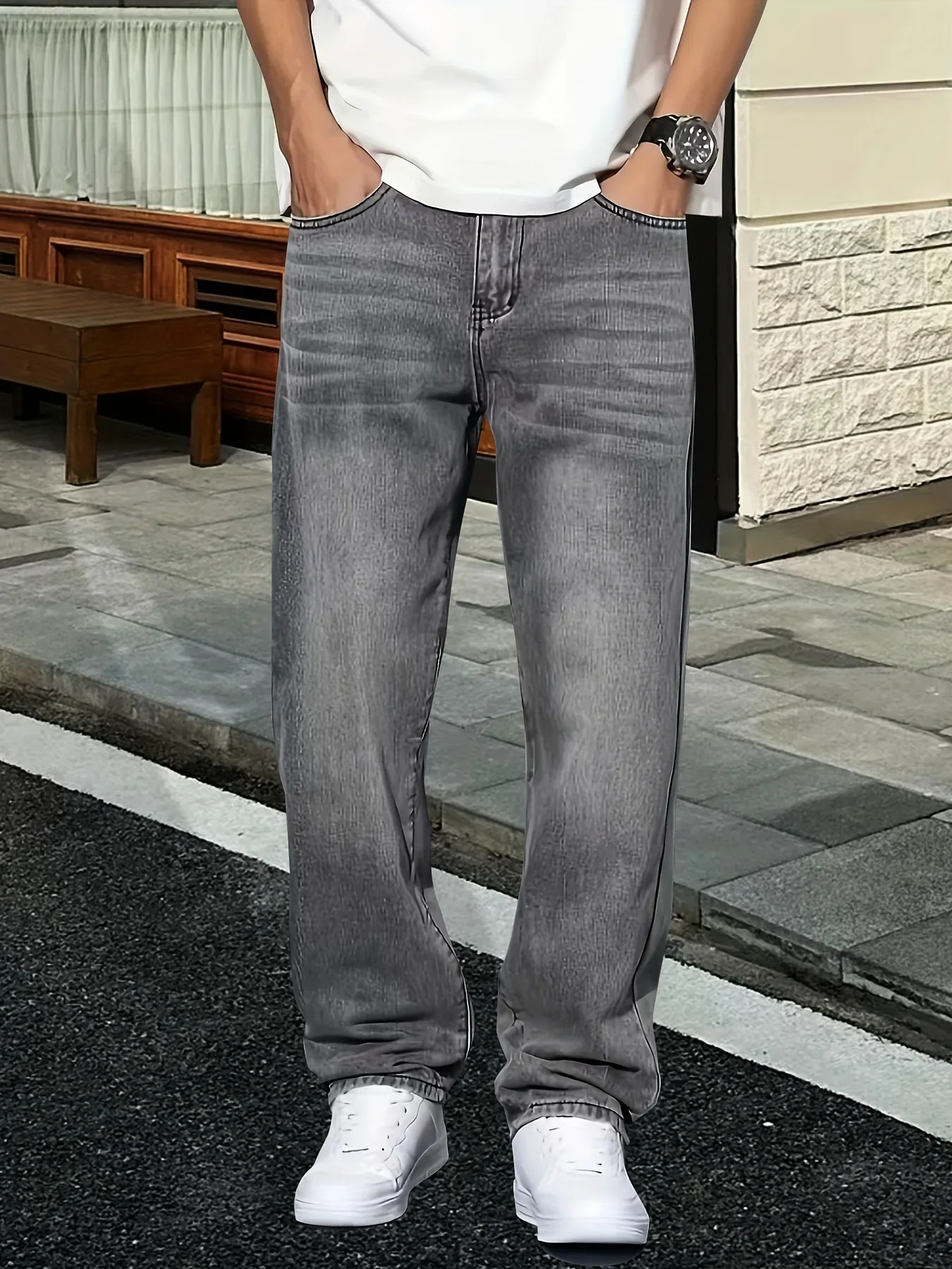 Jeans grises de moda para homb - Men'S Fashion Grey Jeans reseña y precio