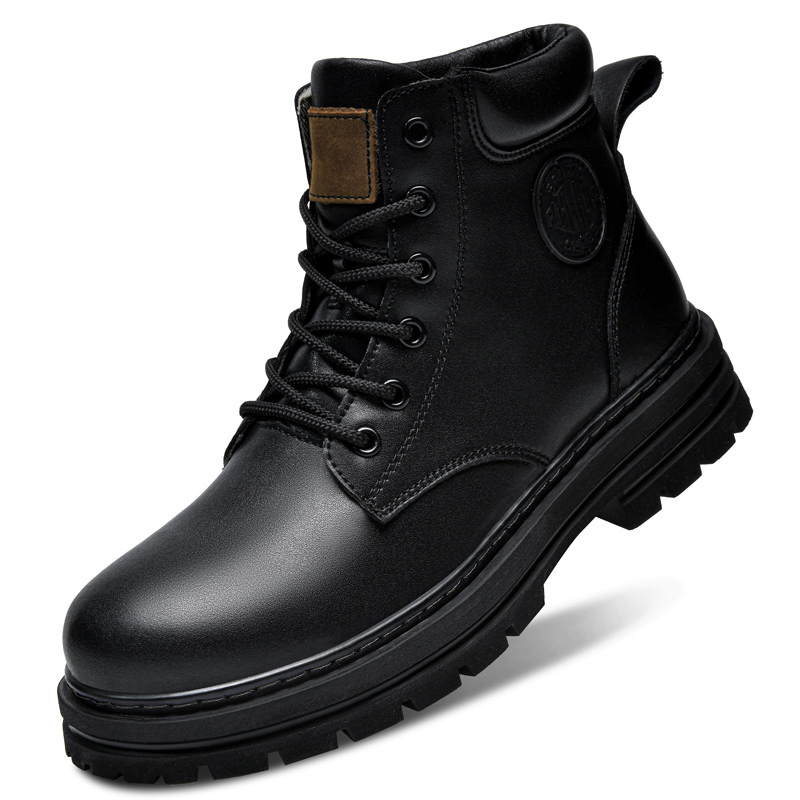 Botas de invierno de cuero neg - Men'S Fashion For 45 Years Old reseña y precio