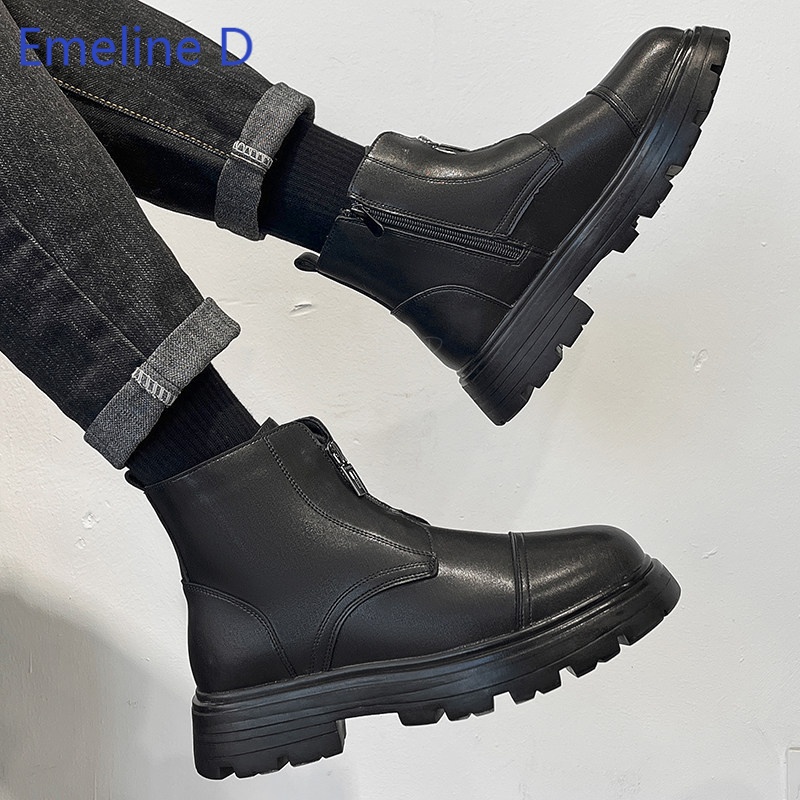 Botines de hombre con punta re - Mens Fashion Caps reseña y precio