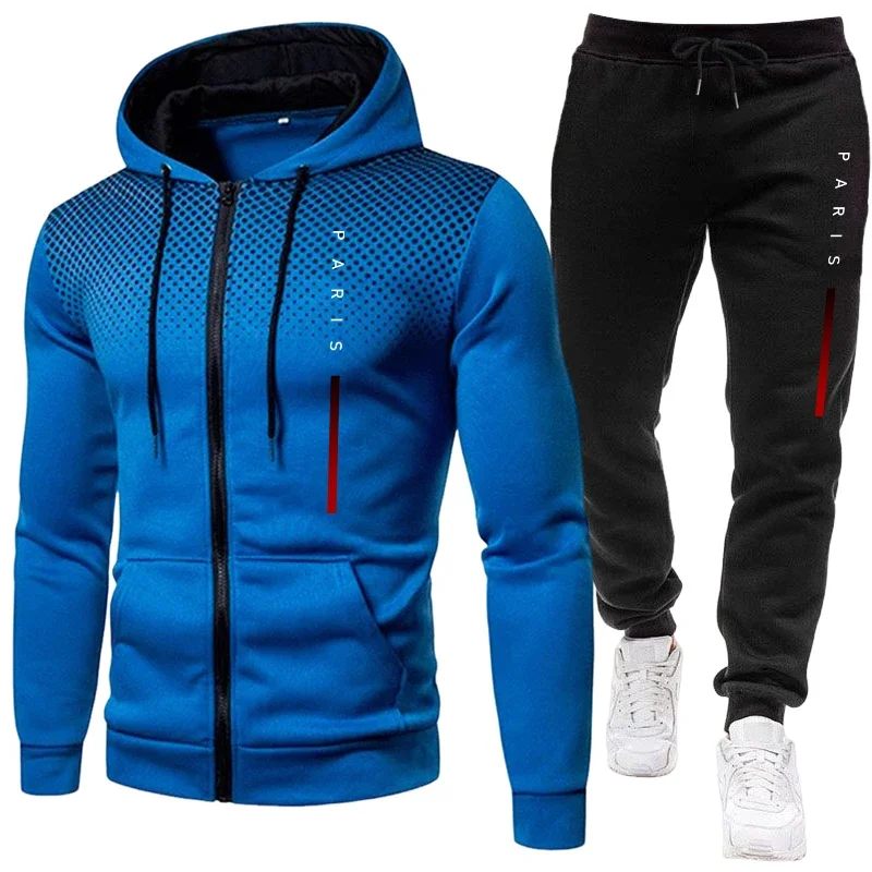 Conjunto Deportivo Casual de O - Men'S Fashion Zipper Hoodie reseña y precio