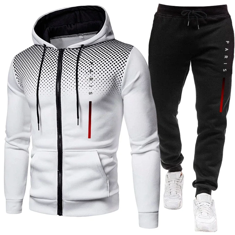 Conjunto Deportivo Casual de O - Men'S Fashion Zipper Hoodie reseña y precio