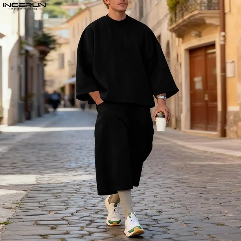 Conjuntos INCERUN para hombre, - Streetwear Hoodie reseña y precio
