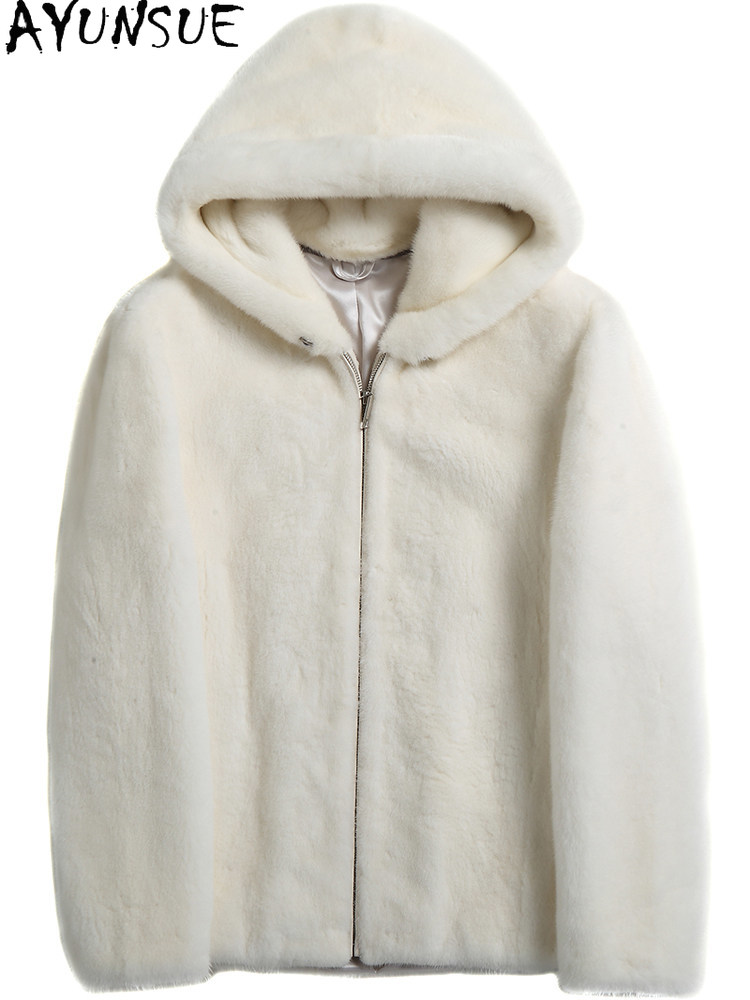 AYUSNUE Abrigo de Visón Natura - Men'S Fashion Zipper Hoodie reseña y precio