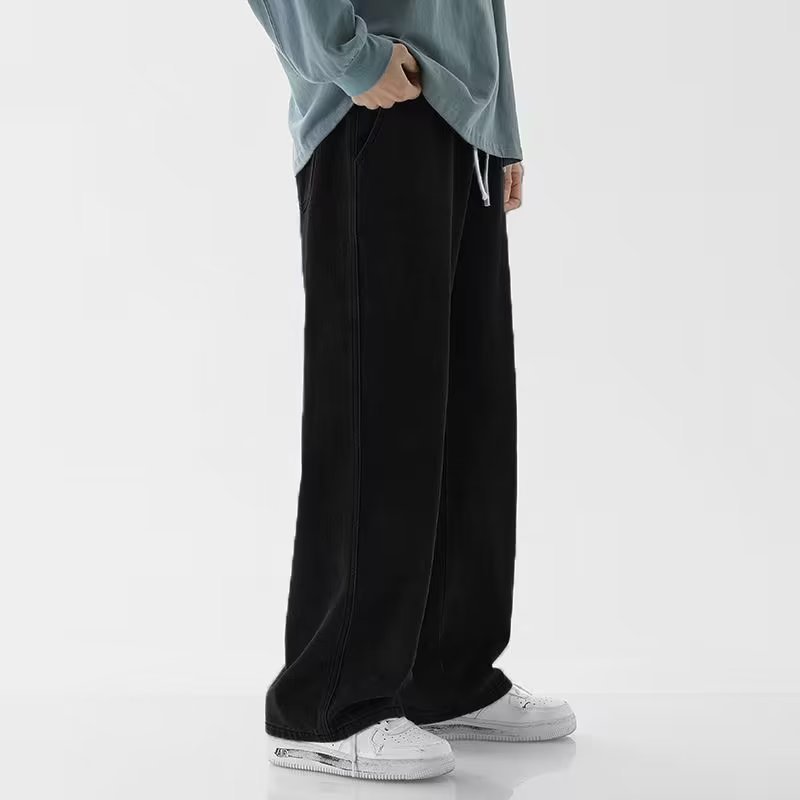 Jeans holgados de estilo corea - Men'S Fashion Grey Jeans reseña y precio
