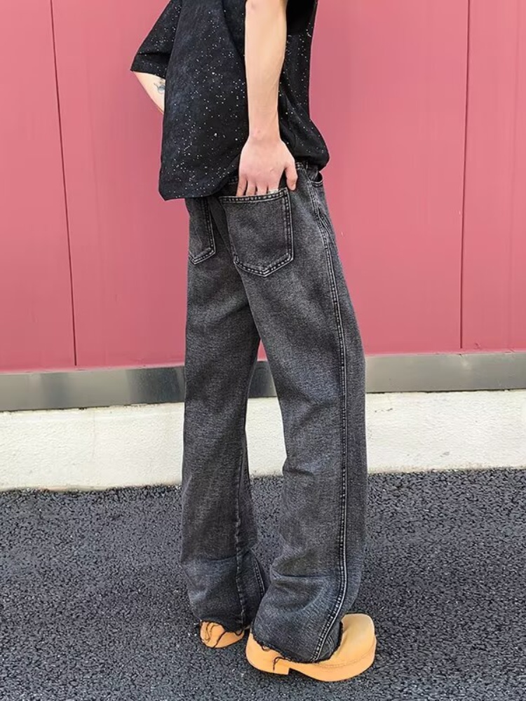 Pantalones Y2K de Moda 2026, J - Men'S Fashion Grey Jeans reseña y precio