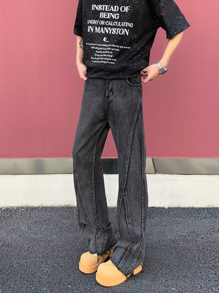 Pantalones Y2K de Moda 2026, J - Men'S Fashion Grey Jeans reseña y precio