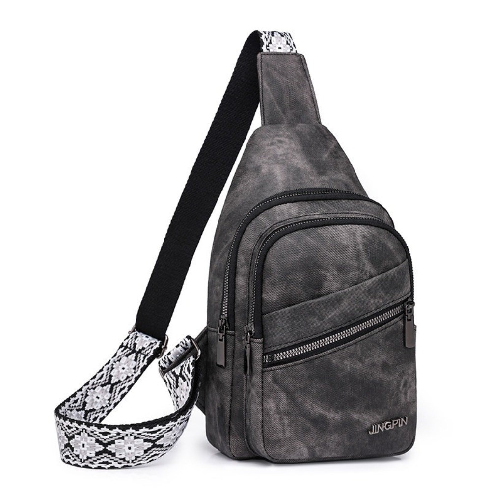 Bolsos de pecho de cuero PU a  - Crossbody Bag Men reseña y precio