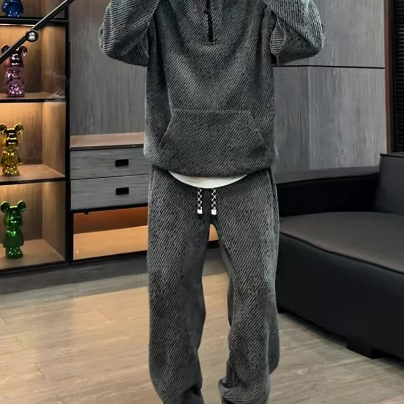 Conjunto de Sudadera con Capuc - Men'S Fashion Zipper Hoodie reseña y precio