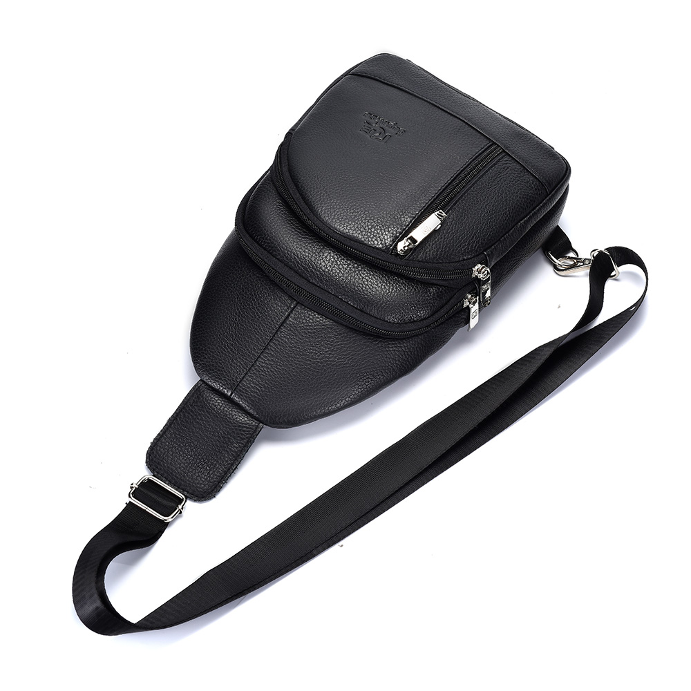 Bolso de pecho de cuero genuin - Crossbody Bag Men reseña y precio