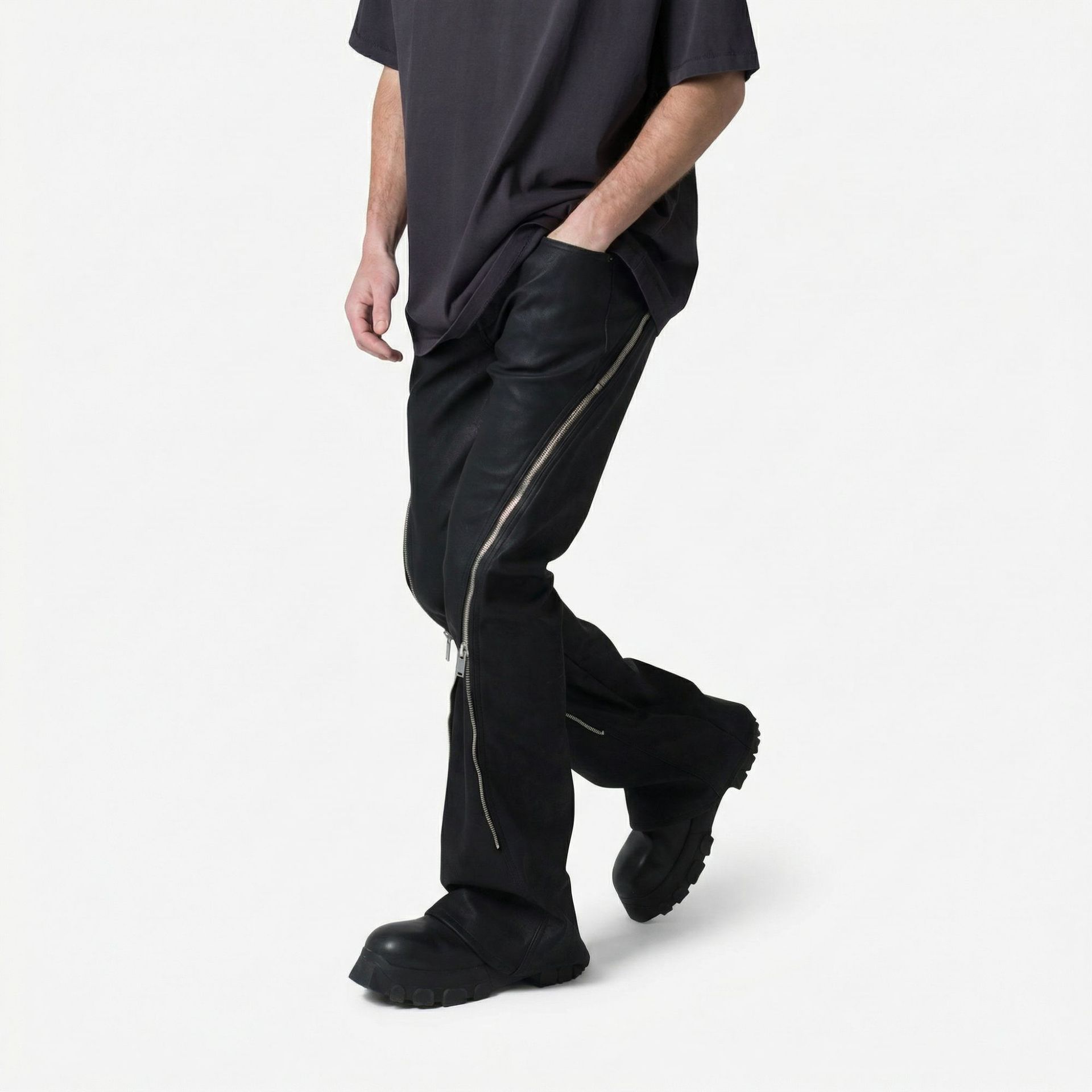 Pantalones Vaqueros de Mezclil - Men'S Fashion Grey Jeans reseña y precio