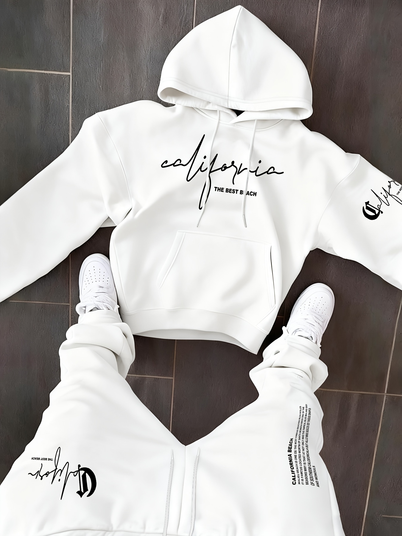 Conjunto de 2 piezas para homb - Streetwear Hoodie reseña y precio