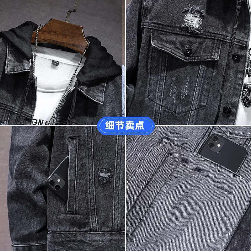 Pop primavera otoño nueva moda - Men'S Fashion Grey Jeans reseña y precio
