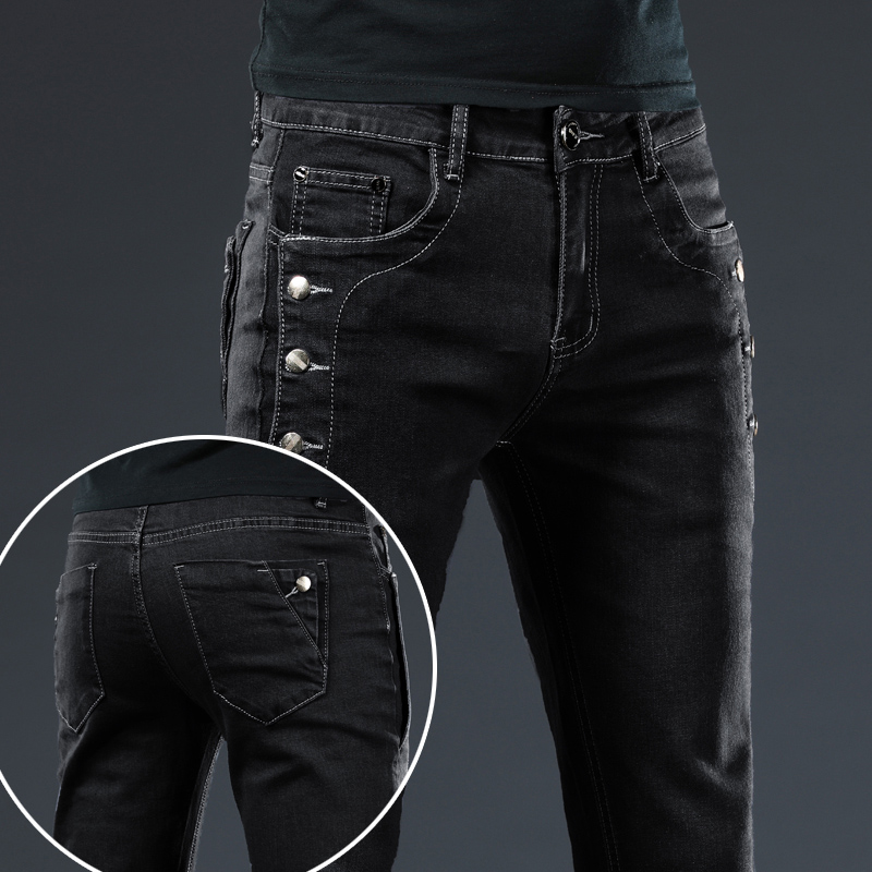 Pantalones vaqueros clásicos a - Men'S Fashion Grey Jeans reseña y precio