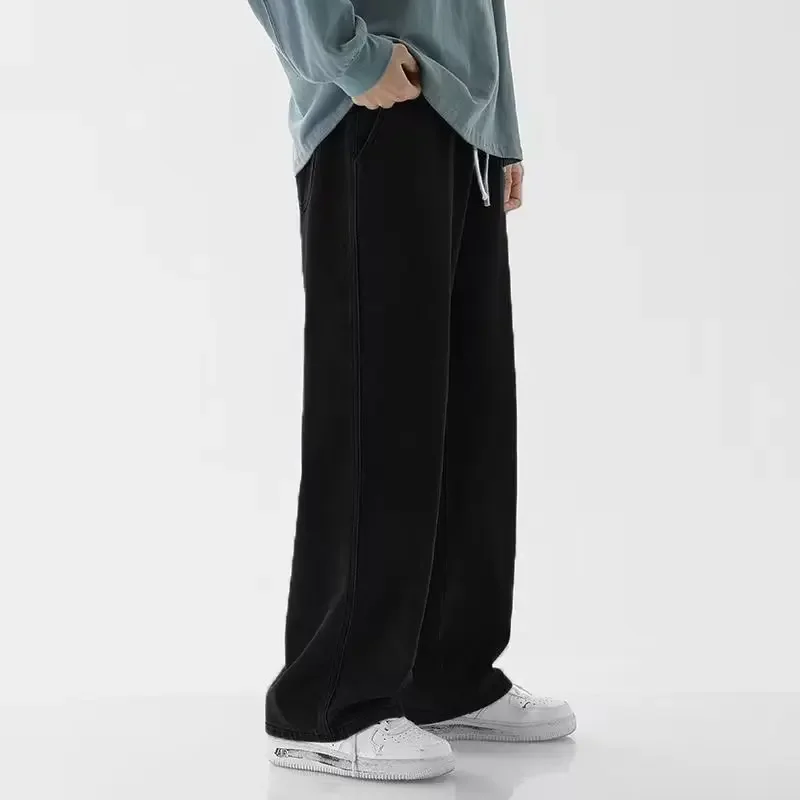 Ropa de calle de estilo corean - Men'S Fashion Grey Jeans reseña y precio