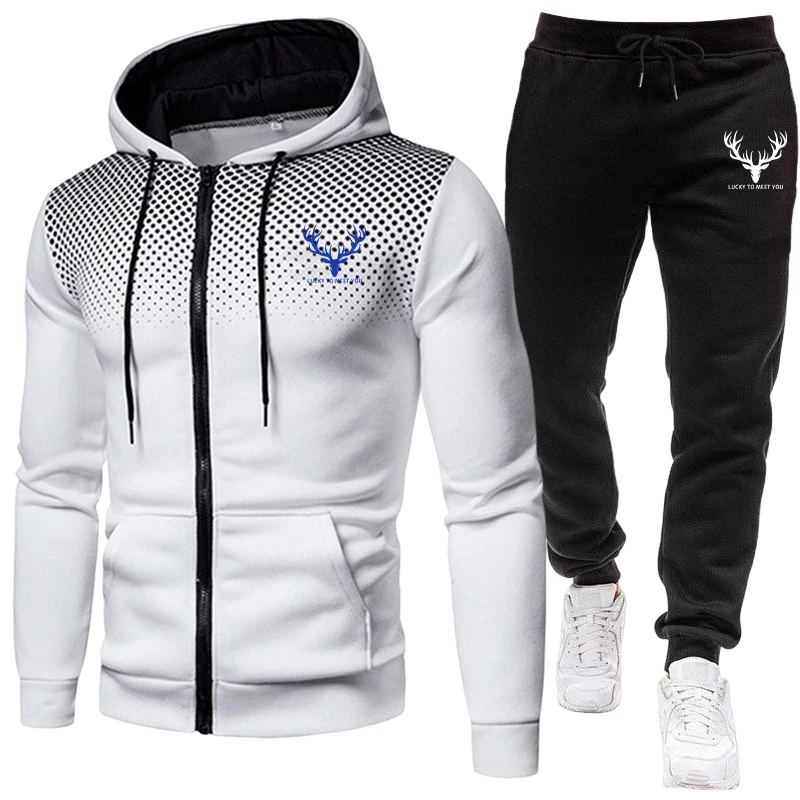 Conjunto Deportivo para Hombre - Men'S Fashion Zipper Hoodie reseña y precio