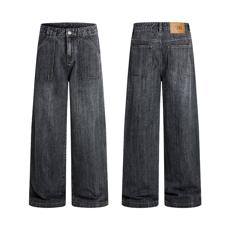 Pantalones Vaqueros de Mezclil - Men'S Fashion Grey Jeans reseña y precio