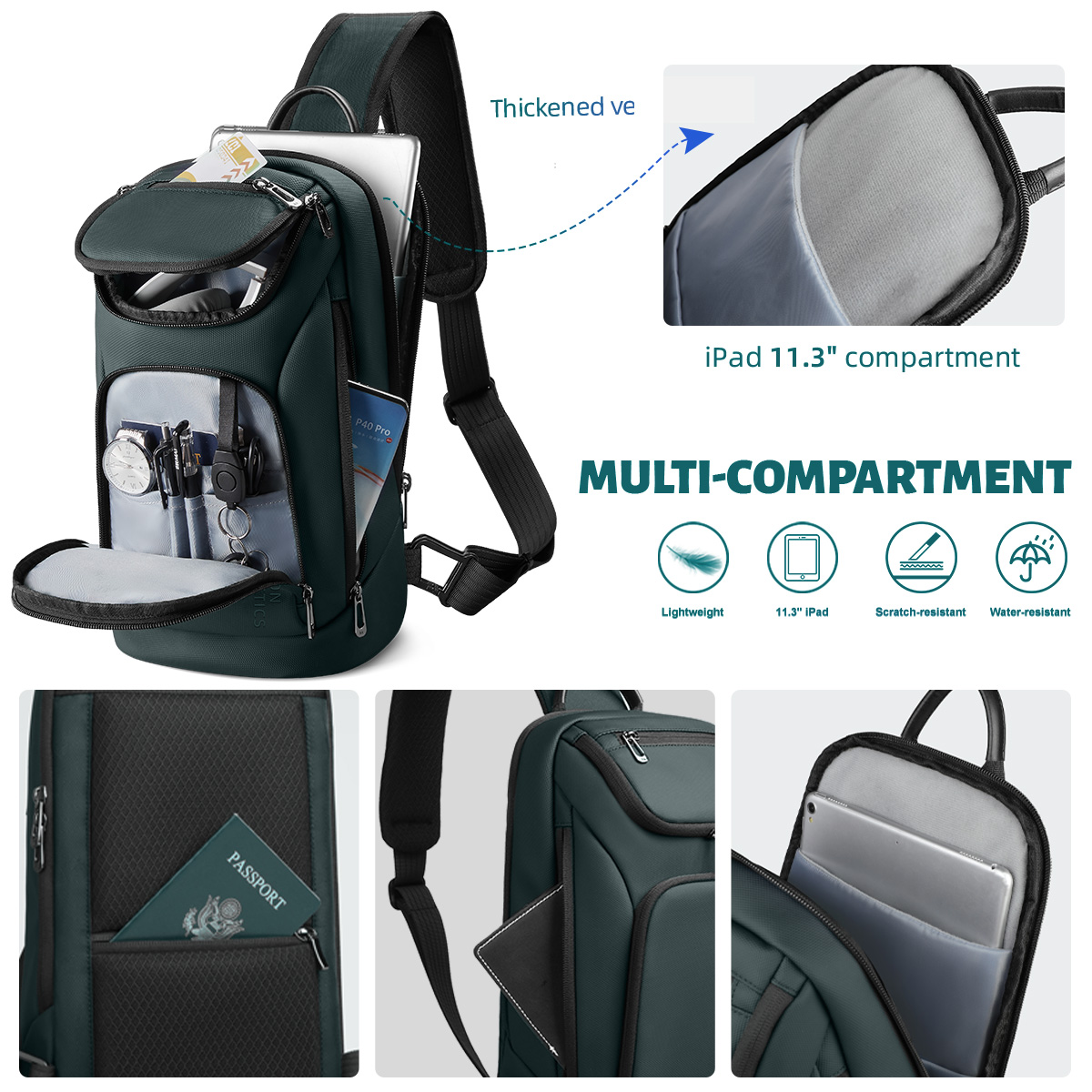 Bolso de Mano Multifuncional d - Crossbody Bag Men reseña y precio
