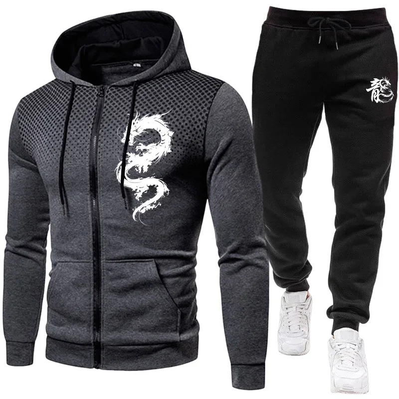 Conjunto Deportivo para Hombre - Men'S Fashion Zipper Hoodie reseña y precio