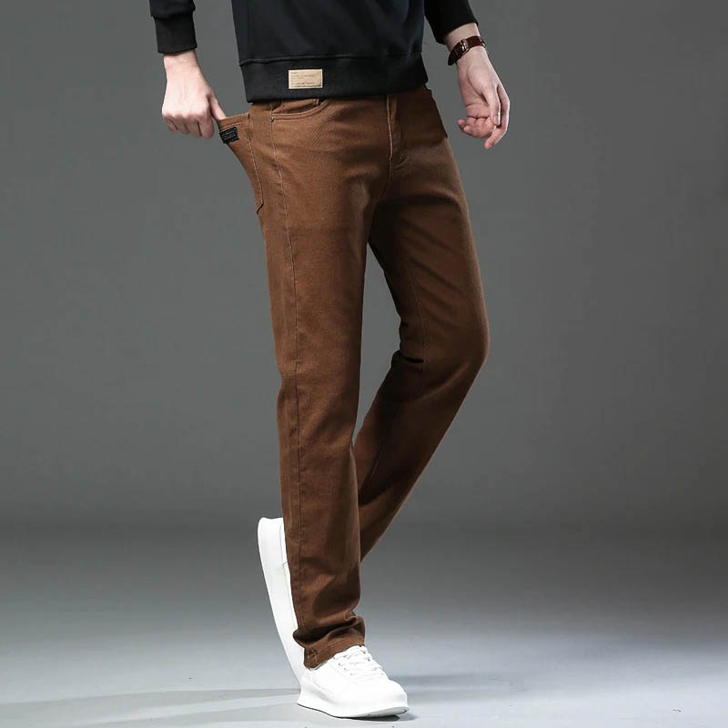 Pantalones vaqueros elásticos  - Jeans Pants Fashion Men reseña y precio