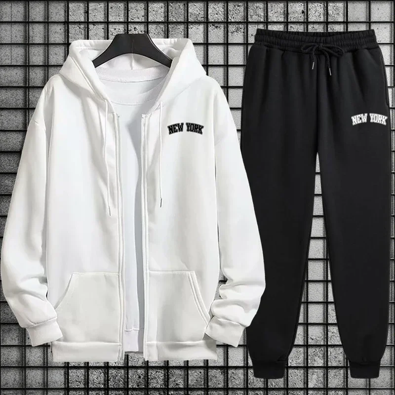 Conjunto Deportivo para Hombre - Men'S Fashion Zipper Hoodie reseña y precio