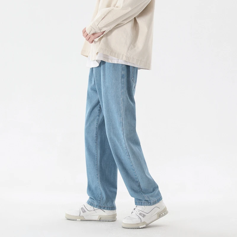 Pantalones vaqueros informales - Men'S Fashion Grey Jeans reseña y precio